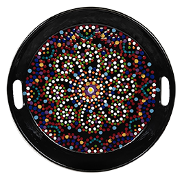 Cypress Mosaic Mandala Tray