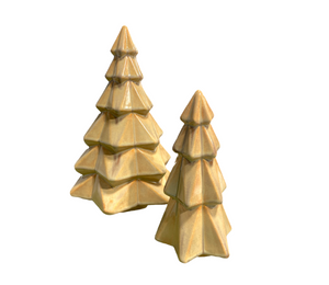 Cypress Rustic Glaze Faceted Trees