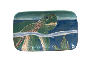Cypress Swimming Turtle Plate