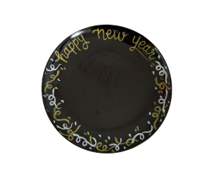 Cypress New Year Confetti Plate