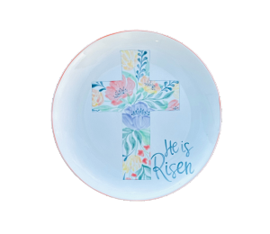 Cypress Floral Cross Plate