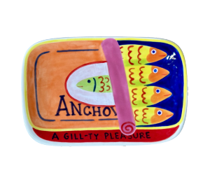 Cypress Anchovies App Plate
